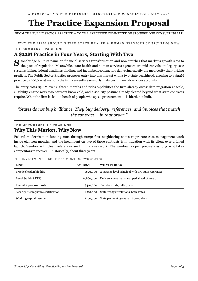 New York editorial company proposal
